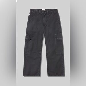 Citizens of Humanity “Marcelle” Cargo Barrel Pants Charcoal Black Size 26